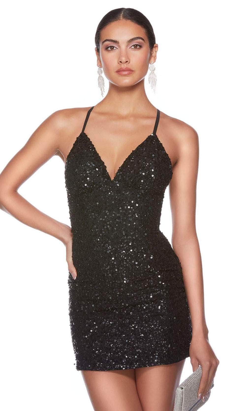 Alyce Paris 84000 - Sequin Sheath Cocktail Dress - view 5