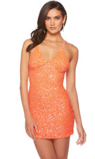 Alyce Paris 84000 - Sequin Sheath Cocktail Dress - view 8