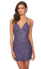 Alyce Paris 84000 - Sequin Sheath Cocktail Dress - view 10