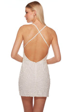 Alyce Paris 84001 - Sequin Ornate Cocktail Dress - view 4