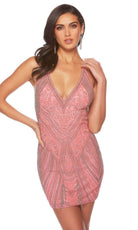 Alyce Paris 84006 - V-neck Sleeveless Cocktail Dress - designer formal gown at Silhouette Dresses