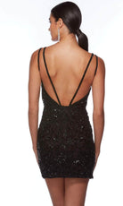 Alyce Paris 84013 - Dual Strap Beaded Cocktail Dress - view 5