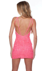 Alyce Paris 84013 - Dual Strap Beaded Cocktail Dress - back view