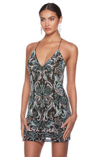 Alyce Paris 84015 - Sleeveless Fitted Bodice Cocktail Dress - designer cocktail dress at Silhouette Dresses