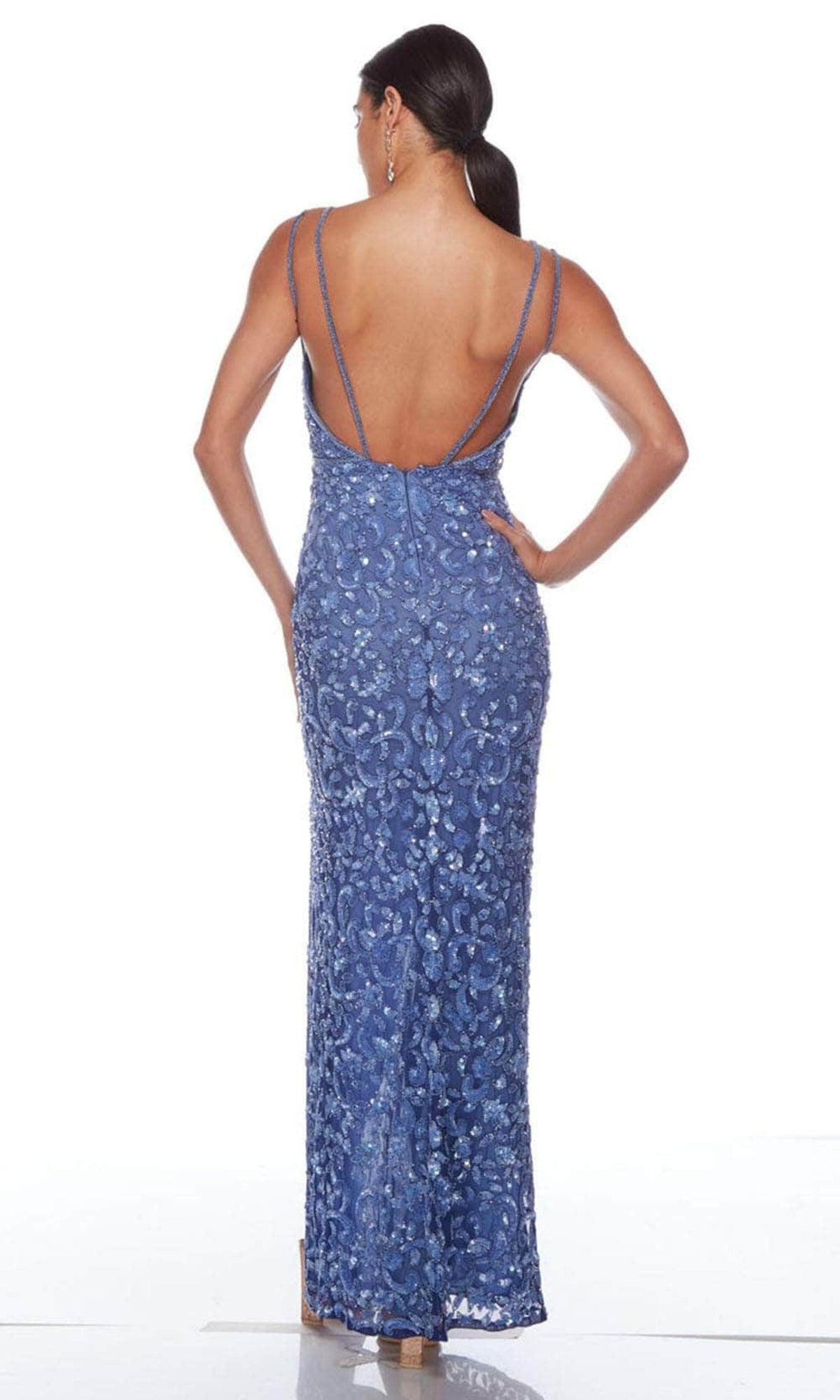 Alyce Paris 88005 - Beaded Open Back Evening Gown