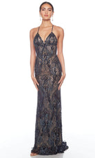 Alyce Paris 88006 - Embellished Sheath Long Dress - view 11