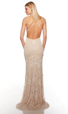 Alyce Paris 88007 - Pattern Sheath Prom Dress - detail view