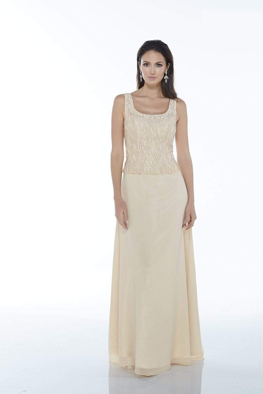 Alyce Paris - Beaded Chiffon Sheath Dress 29953 - view 5