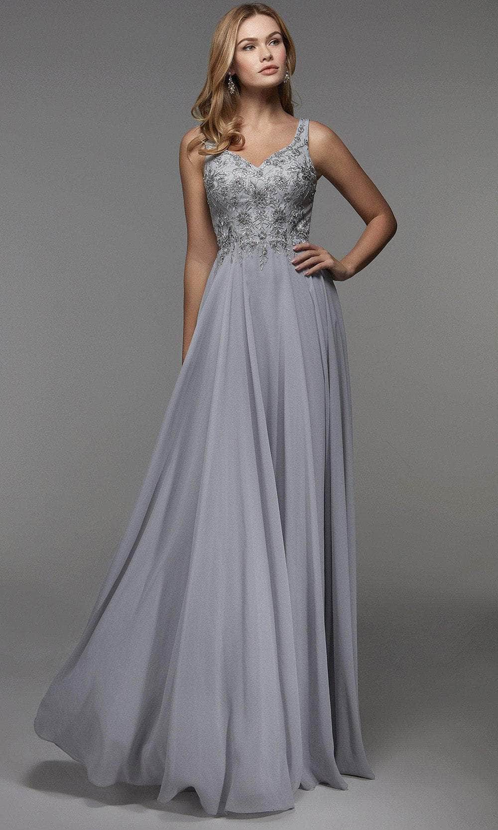 Alyce Paris - Embellished V-Neck Prom Dress 27473 - designer prom dress at Silhouette Dresses