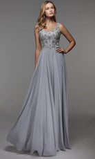 Alyce Paris - Embellished V-Neck Prom Dress 27473 - designer prom dress at Silhouette Dresses