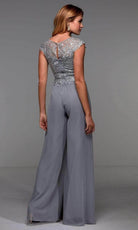 Alyce Paris - Lace Bodice Jumpsuit 27488 - back view