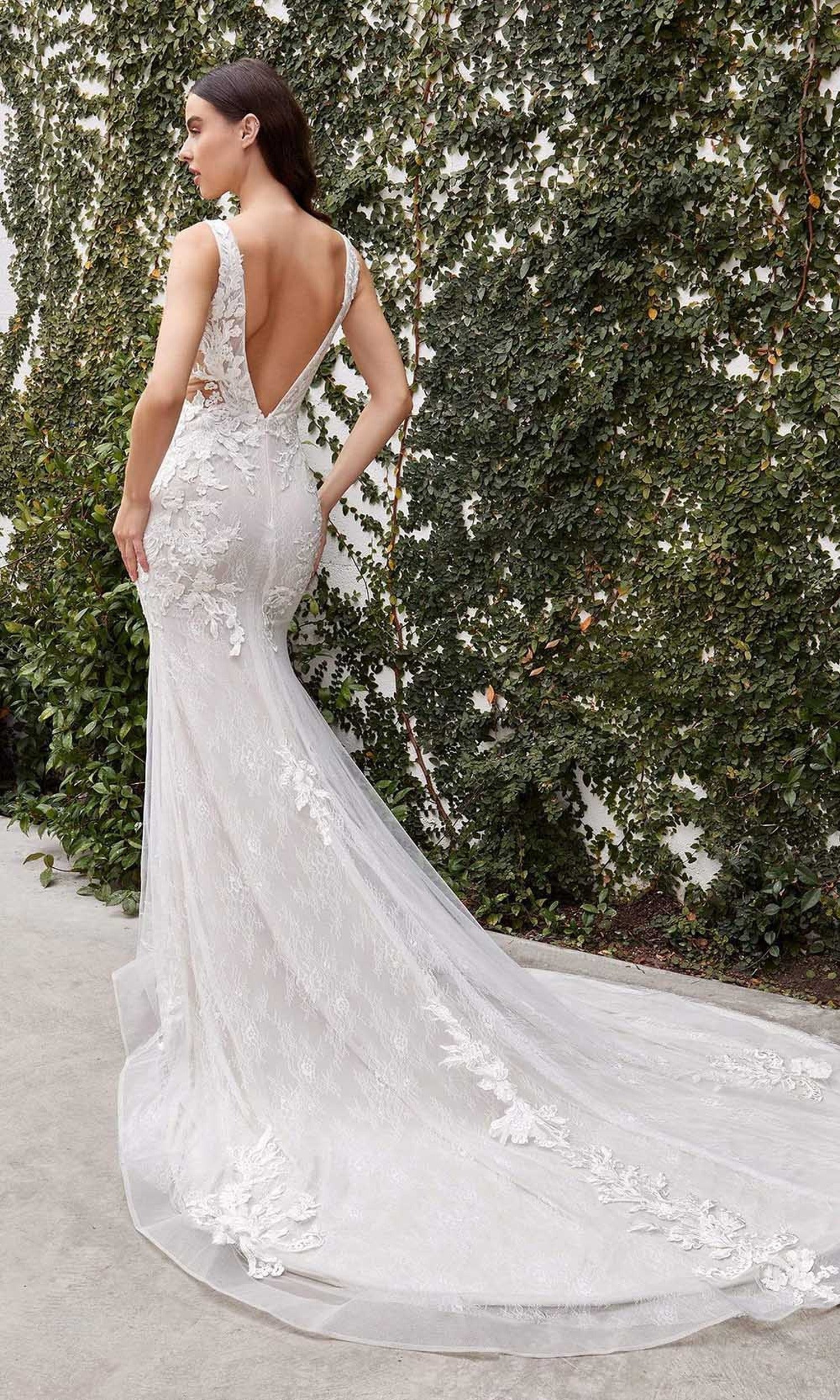 Andrea and Leo - A1072W Lace Applique Mermaid Bridal Gown