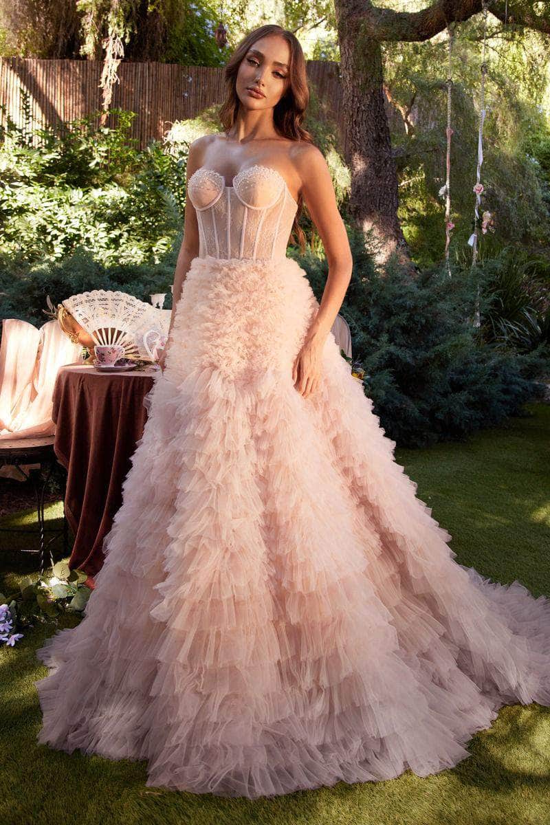 Andrea and Leo - A0767 Sweetheart Ruffled Ballgown - detail view