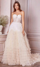 Andrea and Leo - A0767 Sweetheart Ruffled Ballgown - view 7