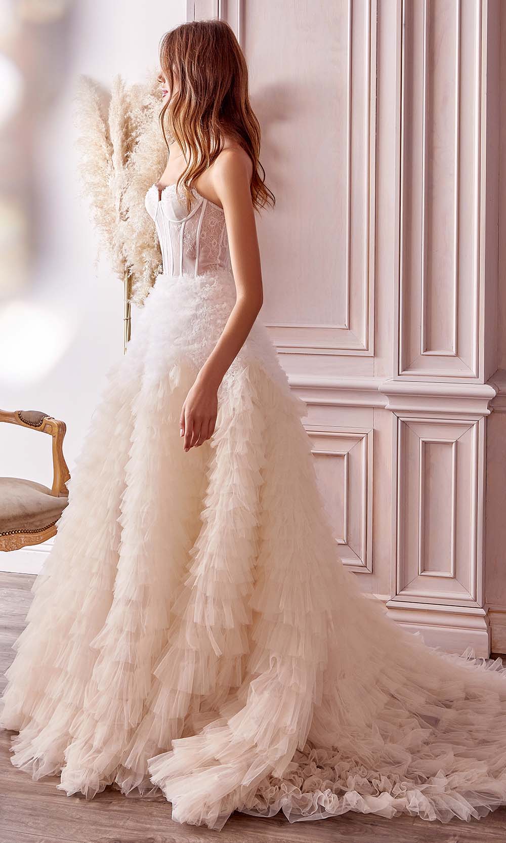 Andrea and Leo - A0767 Sweetheart Ruffled Ballgown - view 8