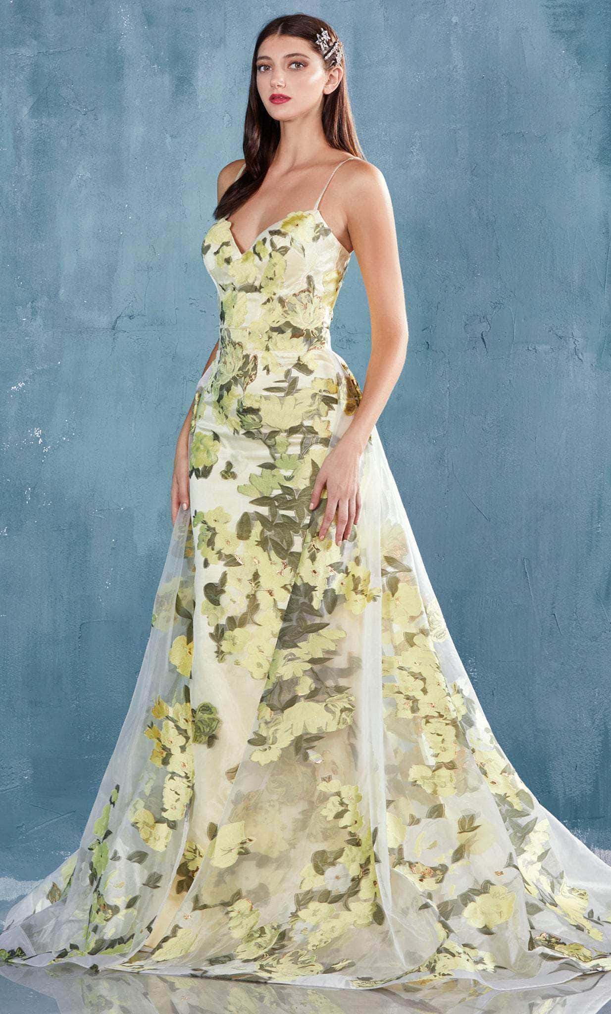 Andrea and Leo A0770 - Floral Sleeveless Prom Dress - view 6