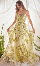 Andrea and Leo A0770 - Floral Sleeveless Prom Dress - view 4