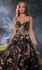 Andrea and Leo A0823 - Constellation Motif Cocktail Dress - back view