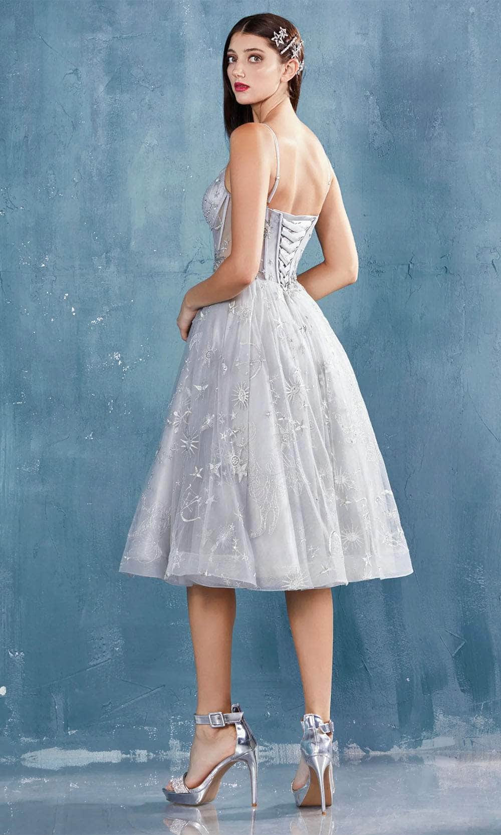 Andrea and Leo A0823 - Constellation Motif Cocktail Dress - view 4