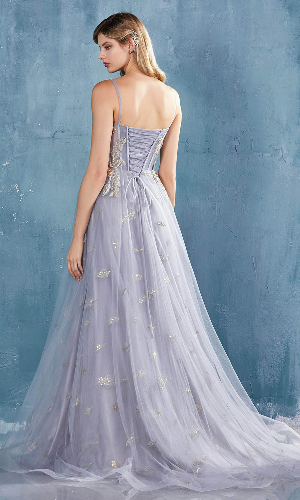 Andrea and Leo - A0824 Sweetheart A-Line Simple Prom Dress - back view