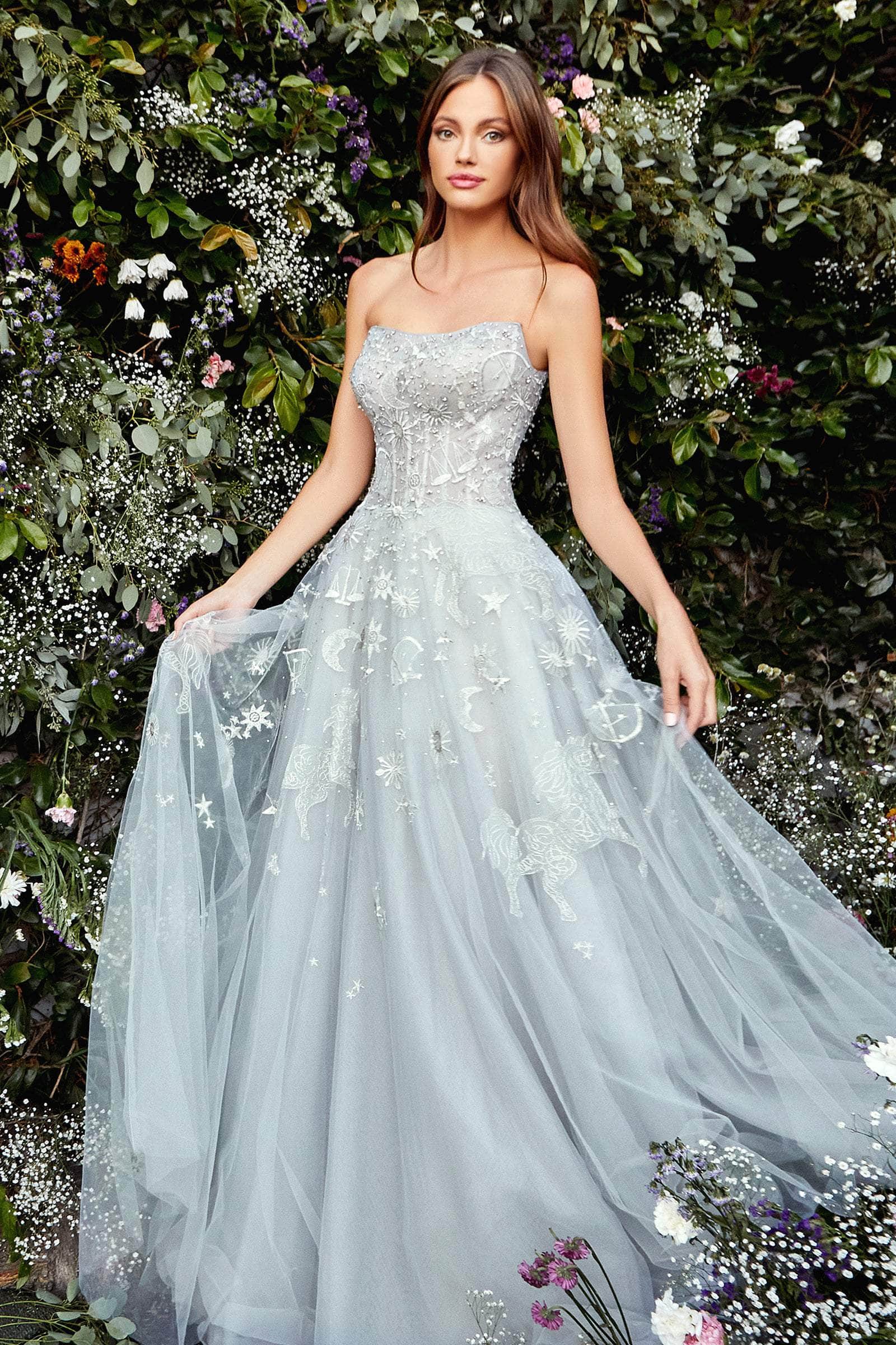 Andrea and Leo - A0890 Scoop Neck Dreamy Designed Simple Prom Dress - view 4