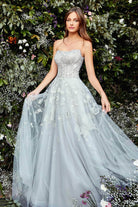 Andrea and Leo - A0890 Scoop Neck Dreamy Designed Simple Prom Dress - view 4