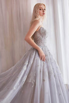 Andrea and Leo - A0890 Scoop Neck Dreamy Designed Simple Prom Dress - view 7
