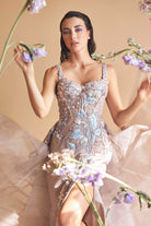 Andrea and Leo A0894 - Embroidered Overskirt Prom Dress