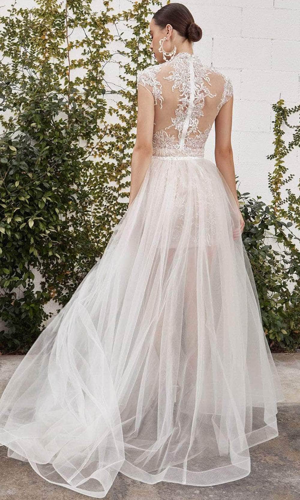Andrea and Leo A1066 - Halter Beaded A-Line Dress - back view