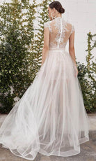 Andrea and Leo A1066 - Halter Beaded A-Line Dress - back view