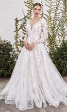 Andrea and Leo - A1067W Floral Applique Lace Bridal Gown - designer wedding dress at Silhouette Dresses