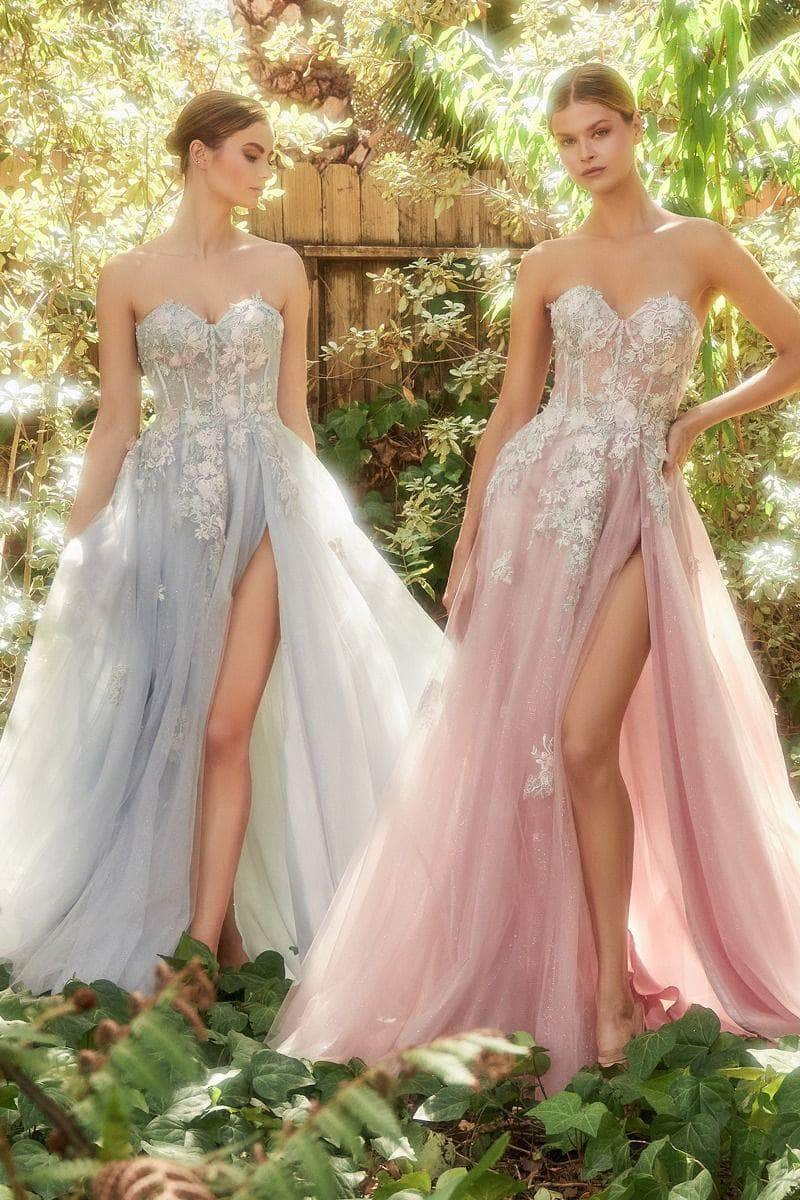 Andrea and Leo A1089 - Floral Corset Tulle Prom Dress - view 6