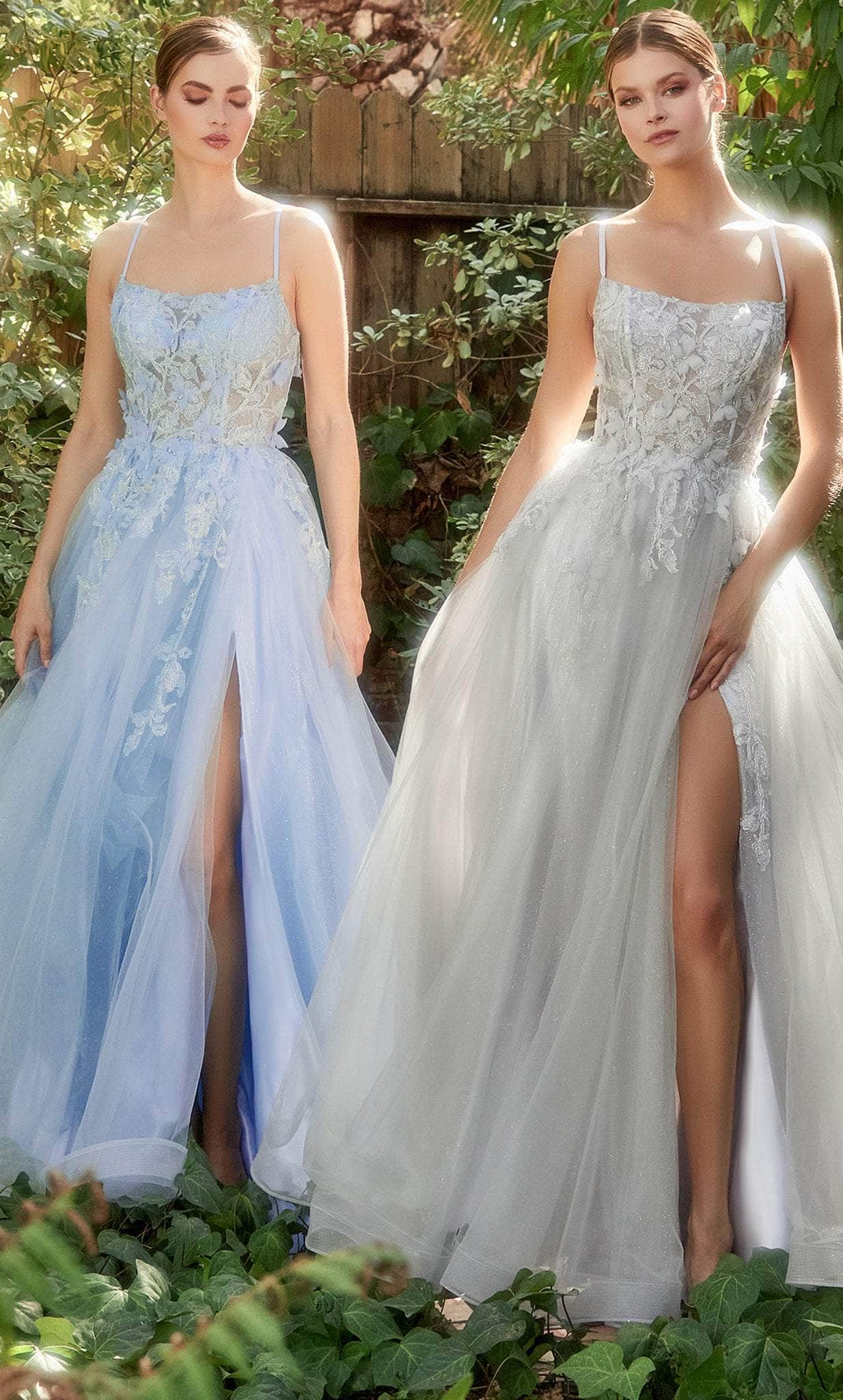 Andrea and Leo A1141 - Embroidered Scoop Prom Gown - back view