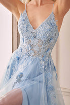 Andrea and Leo A1191 - Floral Embroidered Prom Gown - view 7