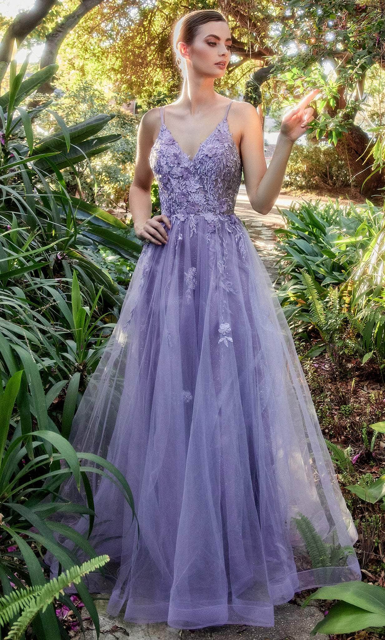 Andrea and Leo A1191 - Floral Embroidered Prom Gown - Silhouette Dresses