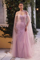 Andrea and Leo A1219 - Off Shoulder Pearl Beaded Gown
