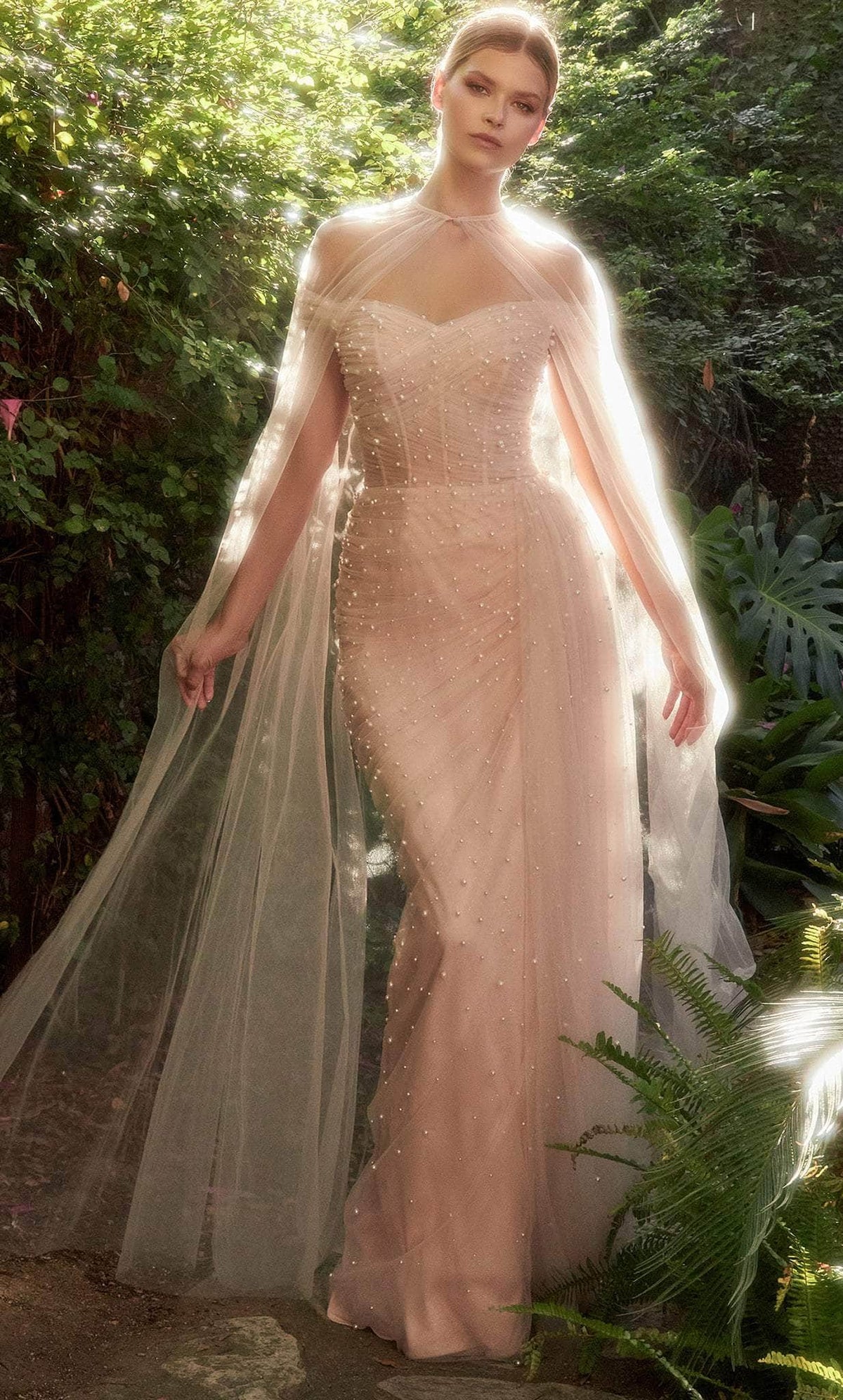 Andrea and Leo A1219 - Off Shoulder Pearl Beaded Gown - Silhouette Dresses
