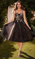 Andrea and Leo A1227 - Bow Straps A-Line Evening Dress - Silhouette Dresses