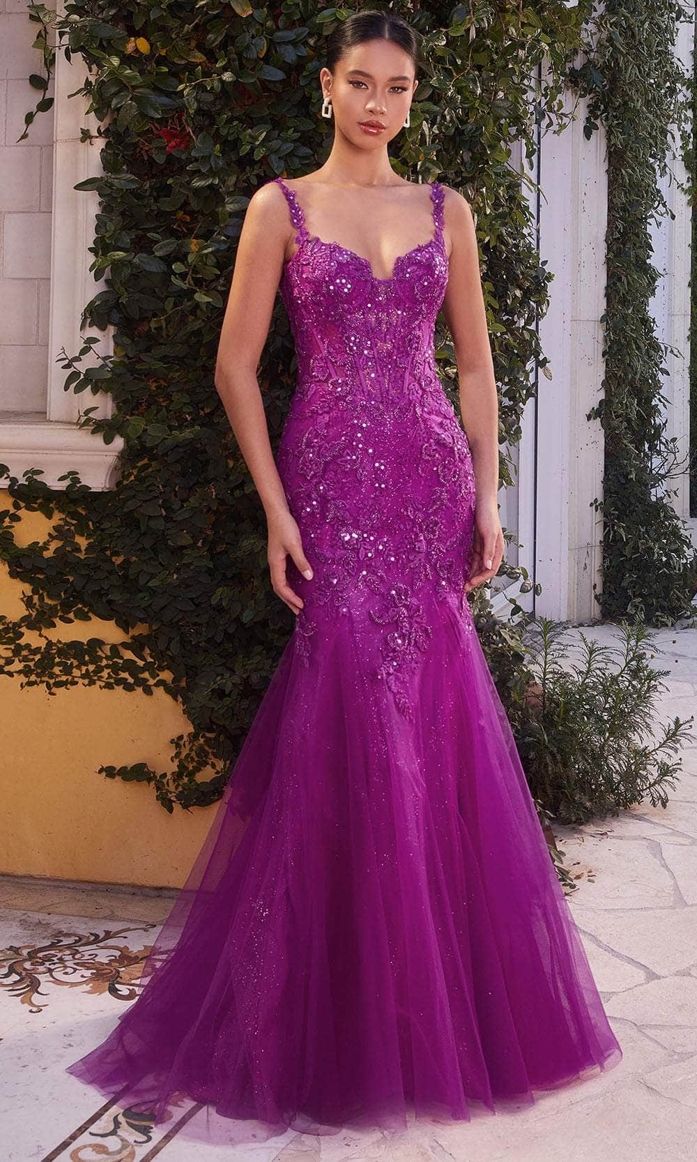 Andrea and Leo A1231 - Embellished Mermaid Gown - Silhouette Dresses