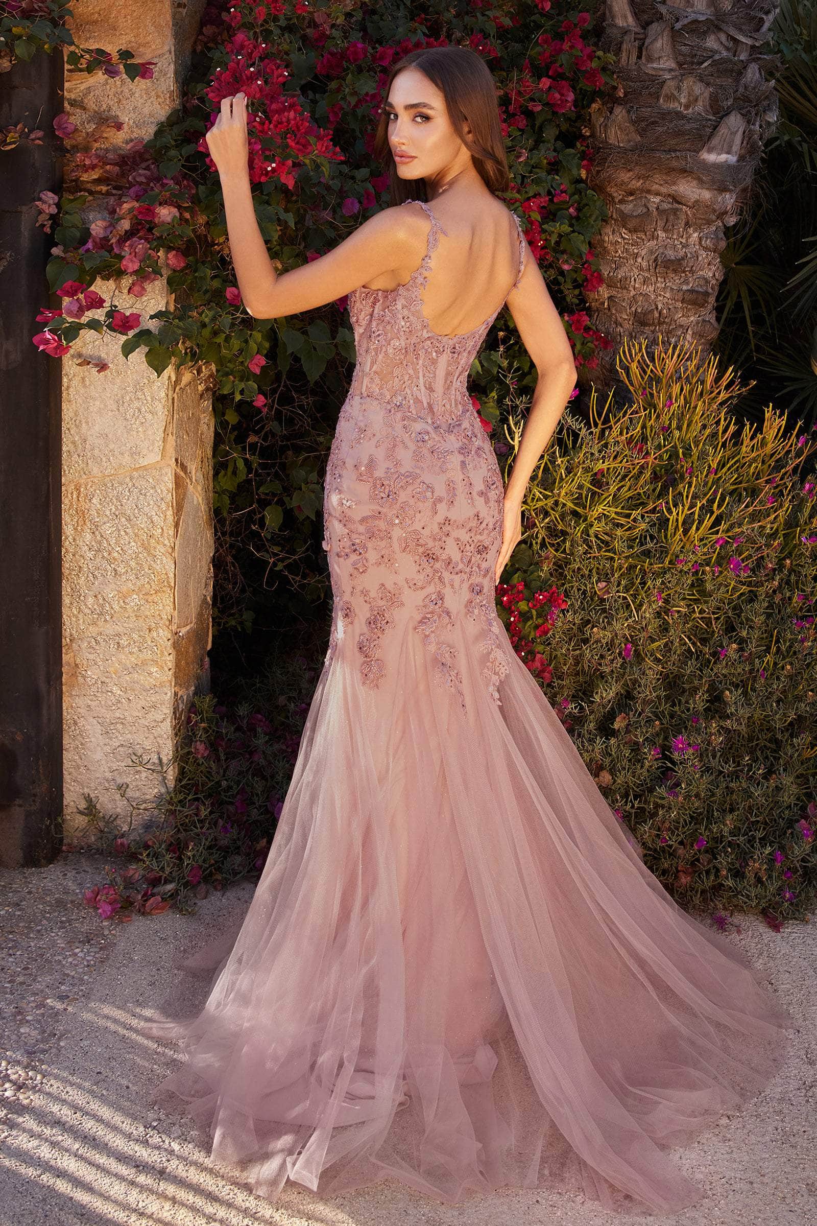 Andrea and Leo A1231 - Embellished Mermaid Gown - detail view