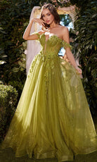 Andrea and Leo A1237 - Floral Off Shoulder Gown - view 4