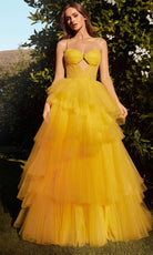 Andrea and Leo A1238 - Sweetheart Cutout Gown - back view