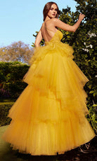 Andrea and Leo A1238 - Sweetheart Cutout Gown - detail view