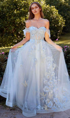 Andrea and Leo A1246 - Off Shoulder A-Line Evening Dress - view 4
