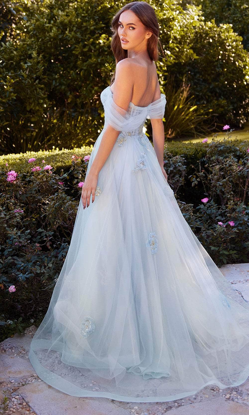 Andrea and Leo A1246 - Off Shoulder A-Line Evening Dress - view 6
