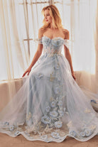 Andrea and Leo A1246 - Off Shoulder A-Line Evening Dress - view 5