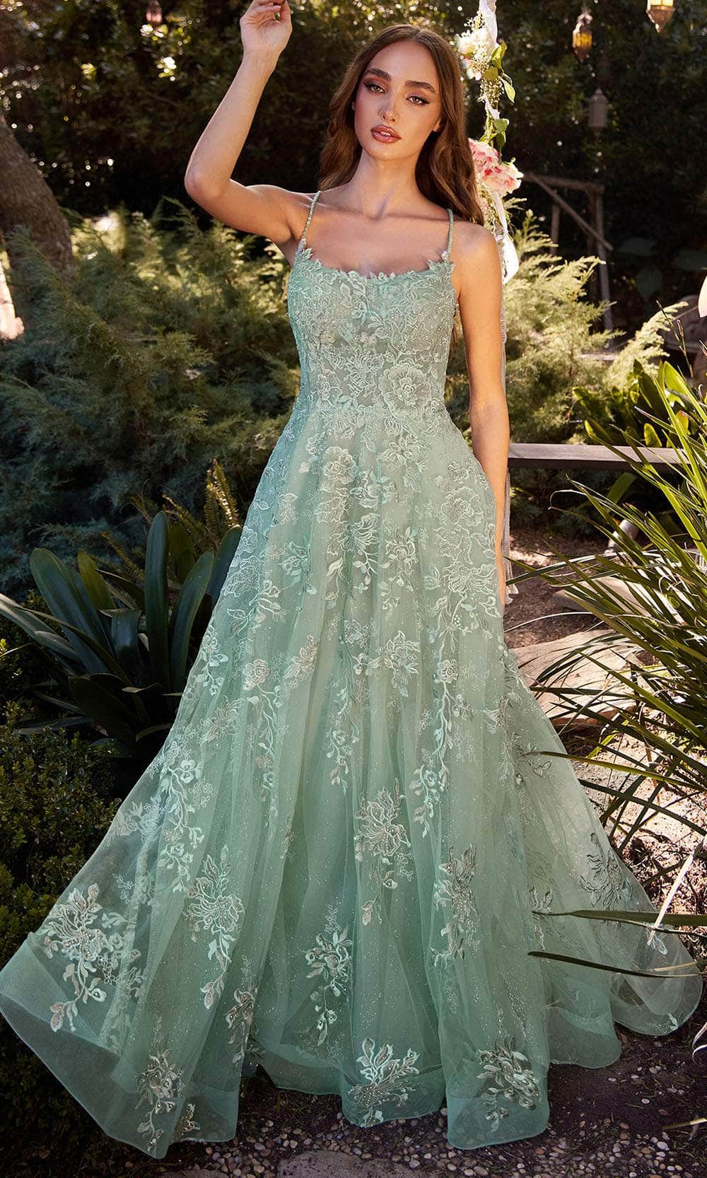 Andrea and Leo A1248 - Embroidered A-Line Gown - Silhouette Dresses