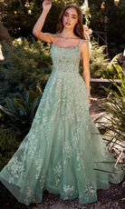 Andrea and Leo A1248 - Embroidered A-Line Gown - Silhouette Dresses
