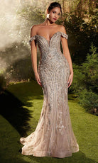 Andrea and Leo A1257 - Deep Sweetheart Beaded Evening Dress - designer prom dress at Silhouette Dresses