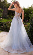 Andrea and Leo A1258 - Floral Beaded Corset Gown - view 5